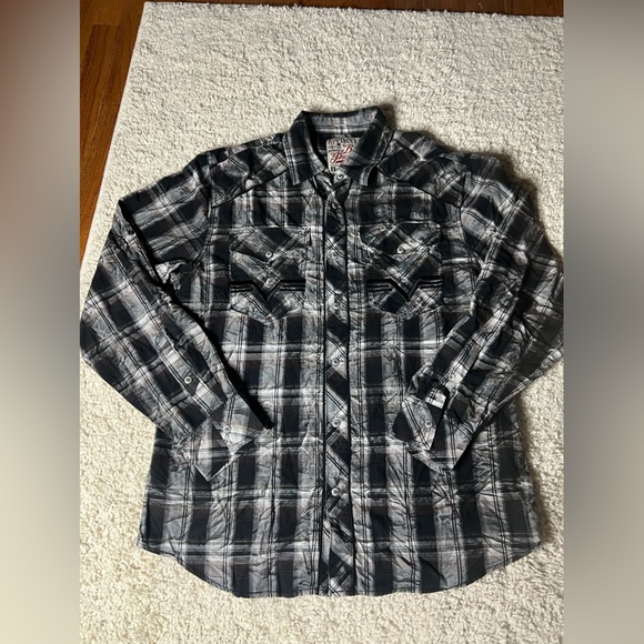 Men’s XL Affliction Button up Shirt GUC - Picture 1 of 7